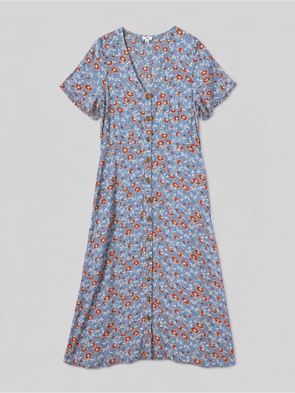 Womens Floral Maxi Prairie Dress Small Beachy Coastal Resort Cottage Peasant